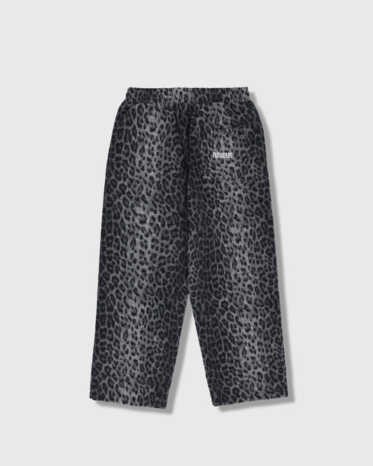 FUZZY LEOPARD SWEATPANTS
