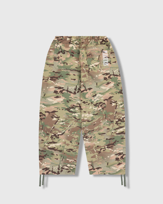GEM CAMO WIDE PANTS