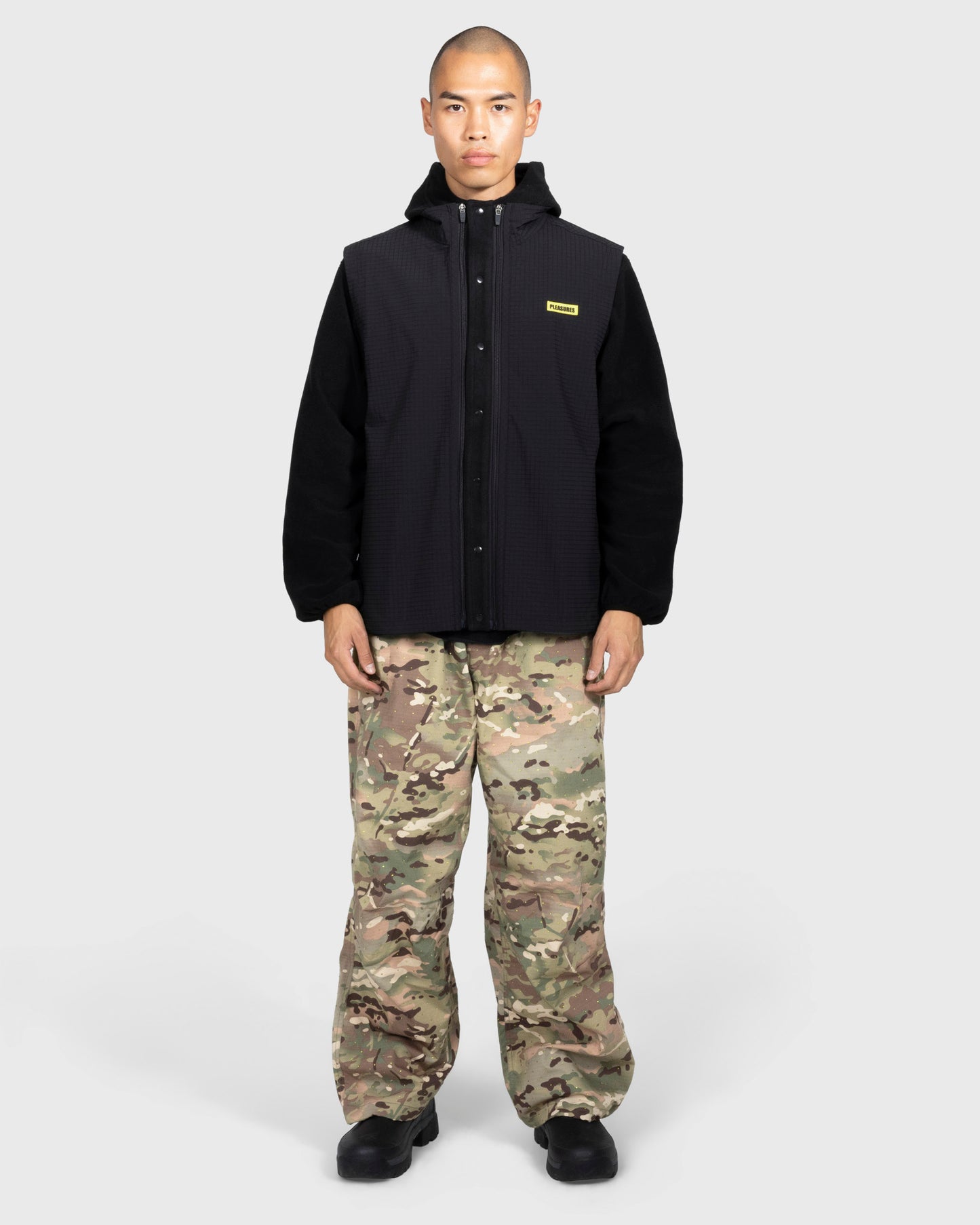GEM CAMO WIDE PANTS