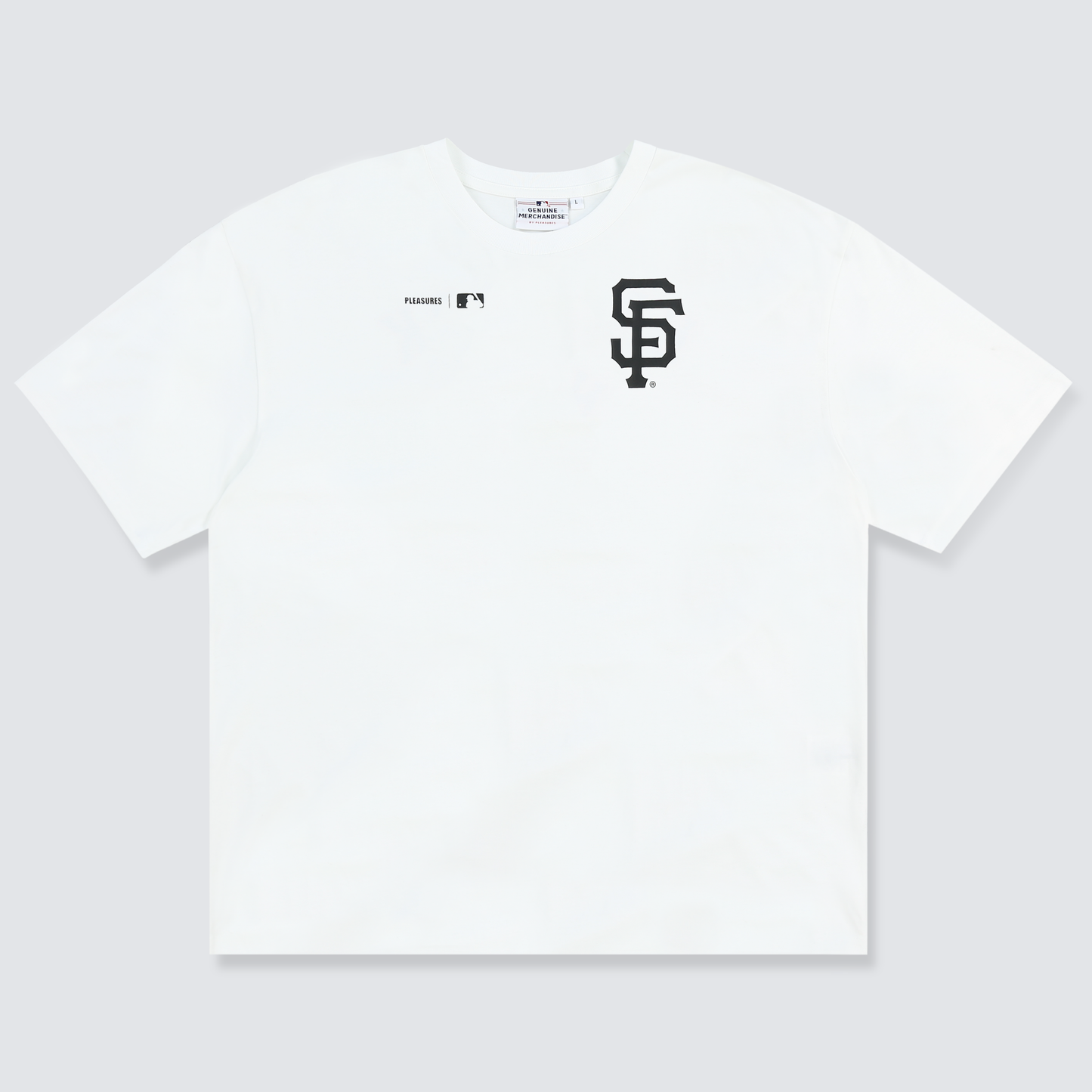 Men's Pleasures White San Francisco Giants Precision T-Shirt Size: Small