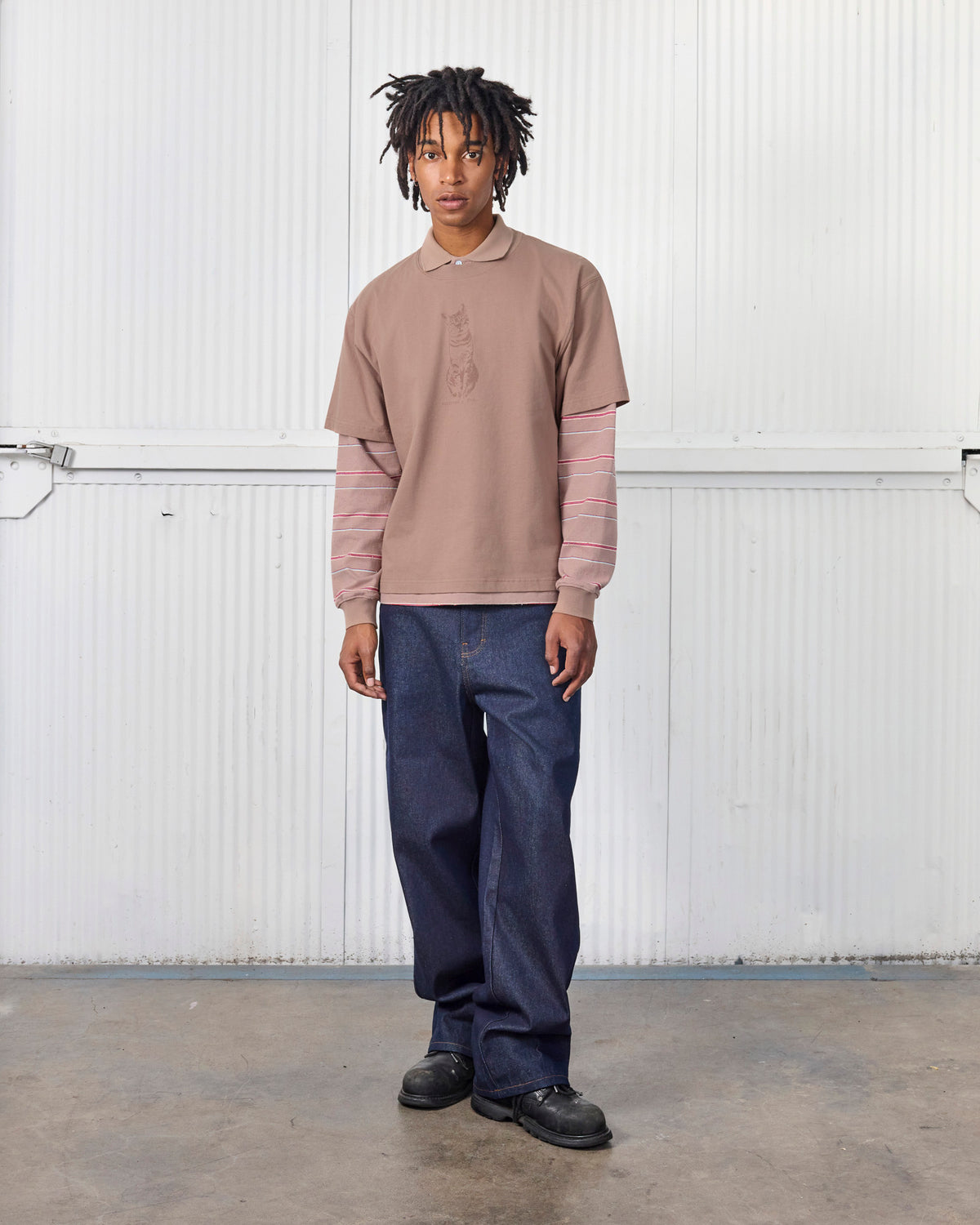 CAT LAYERED POLO