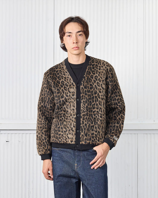 FUZZY LEOPARD CARDIGAN
