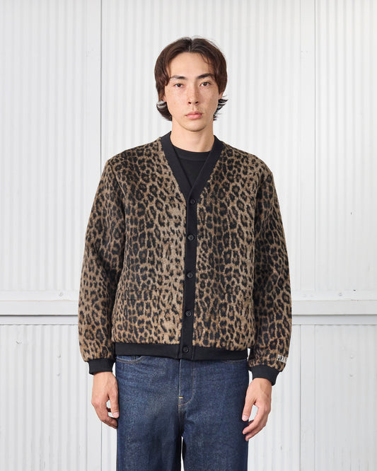 FUZZY LEOPARD CARDIGAN