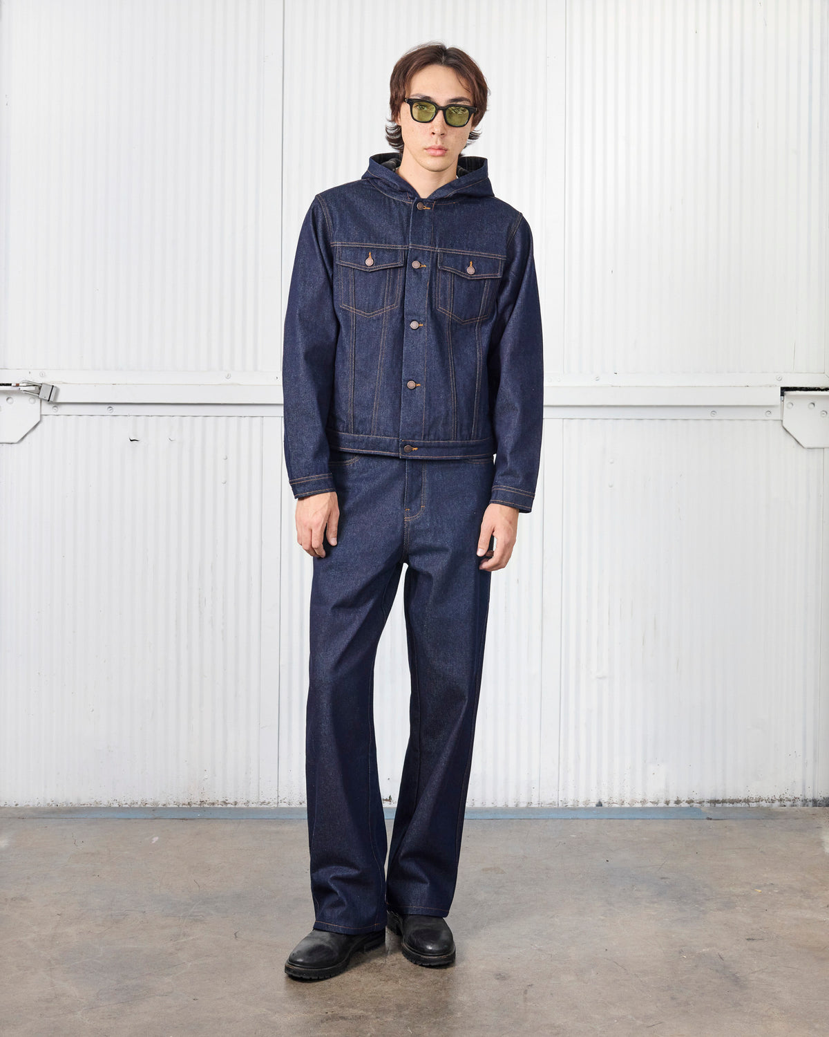 HOODED TRUCKER JACKET