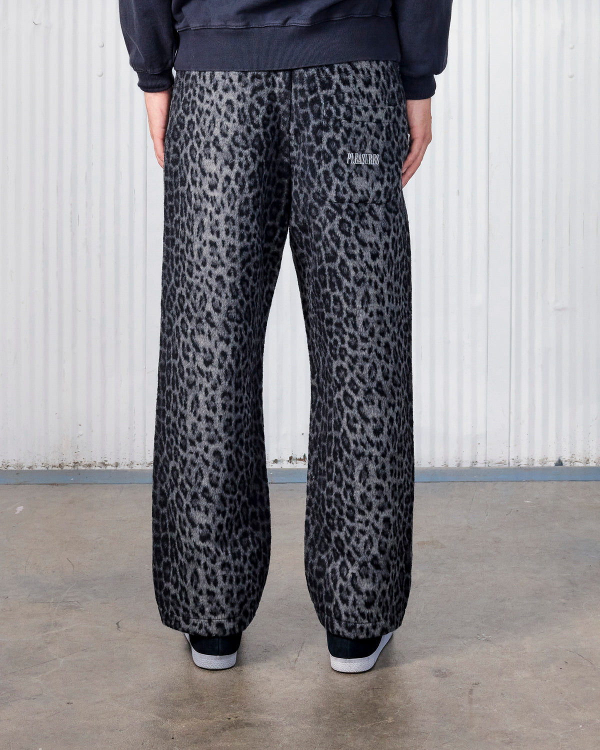 FUZZY LEOPARD SWEATPANTS