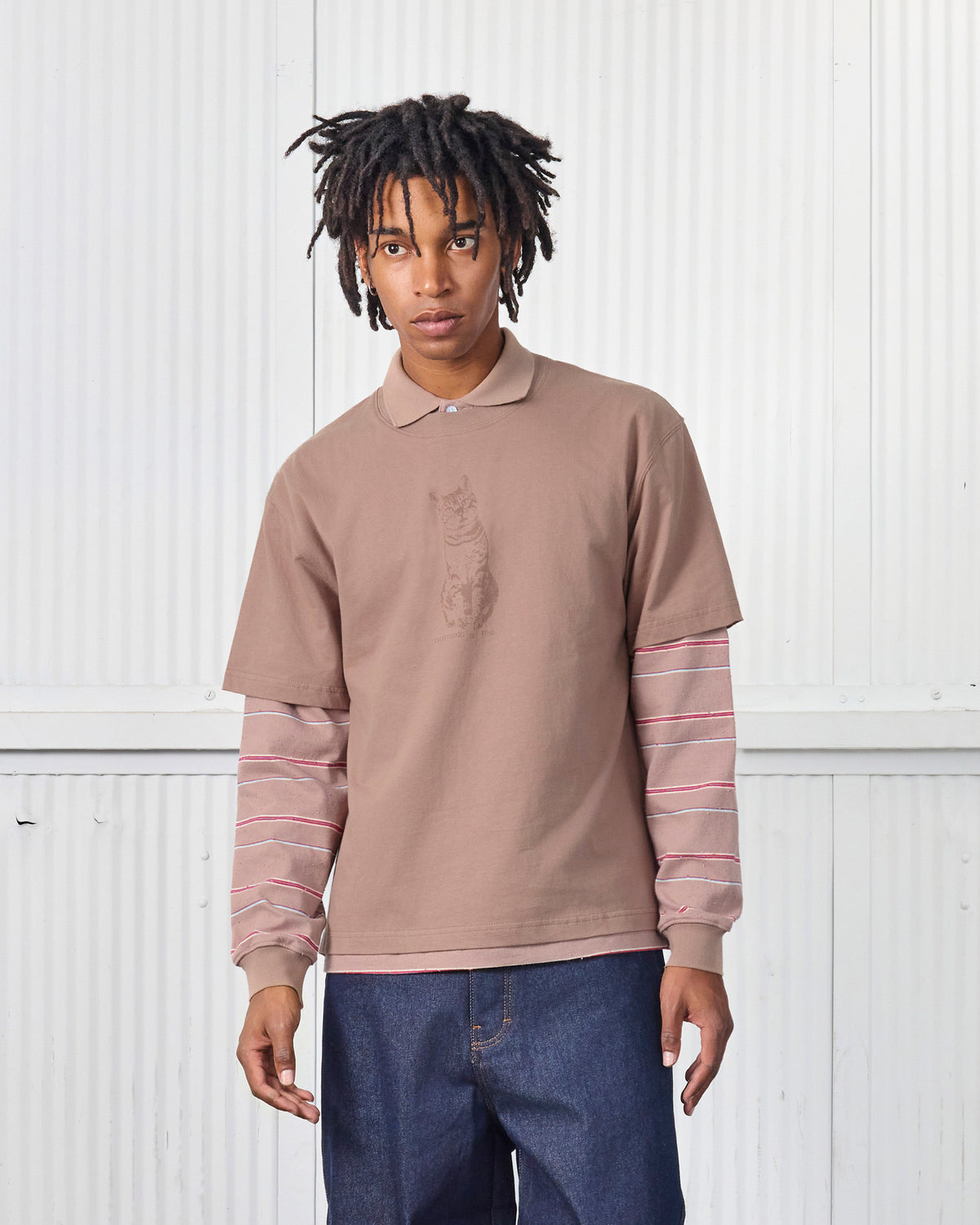 CAT LAYERED POLO