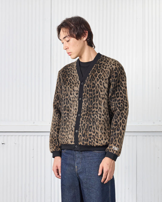 FUZZY LEOPARD CARDIGAN