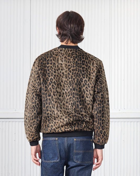 FUZZY LEOPARD CARDIGAN