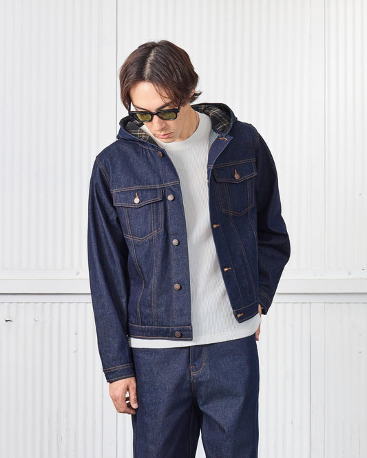 HOODED TRUCKER JACKET