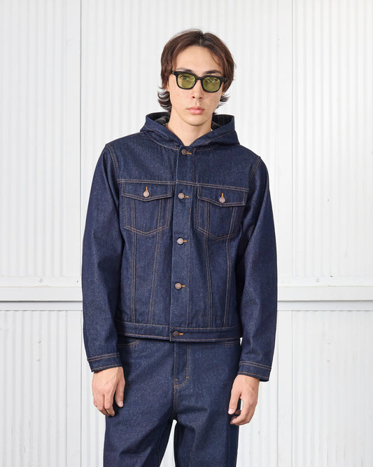 HOODED TRUCKER JACKET