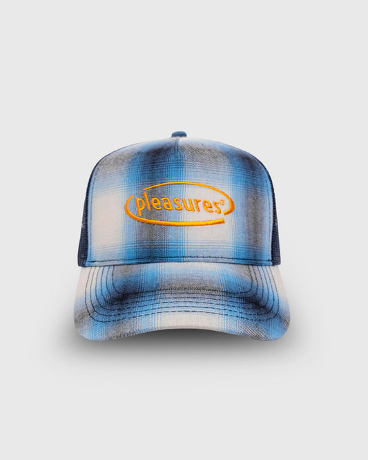 HAPPIER PLAID TRUCKER CAP