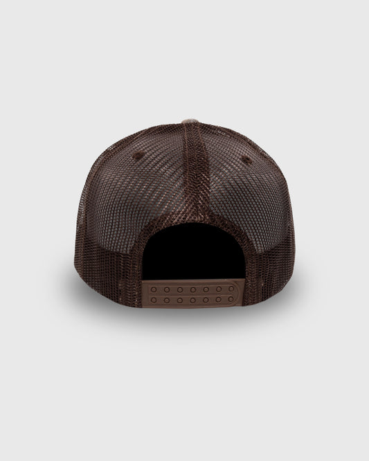 HAPPIER PLAID TRUCKER CAP