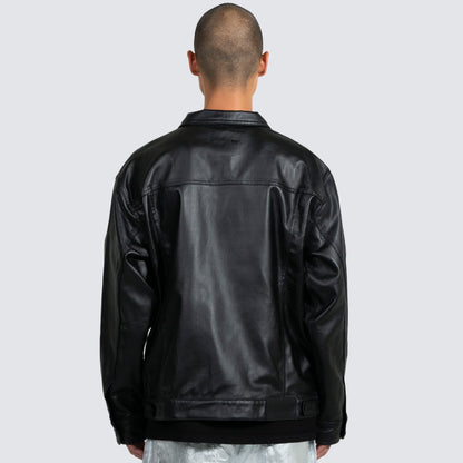 LATEX TRUCKER JACKET