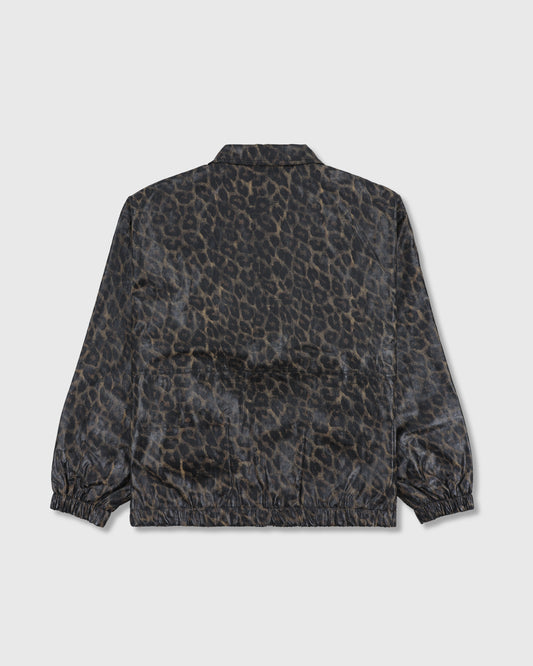 LEOPARD WAXED JACKET