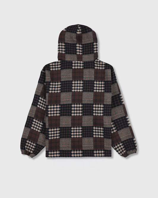 MADRAS PONCHO HOODIE