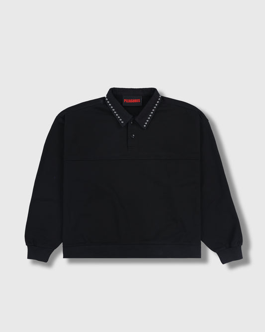 TWEAK STUDDED POLO SWEATSHIRT