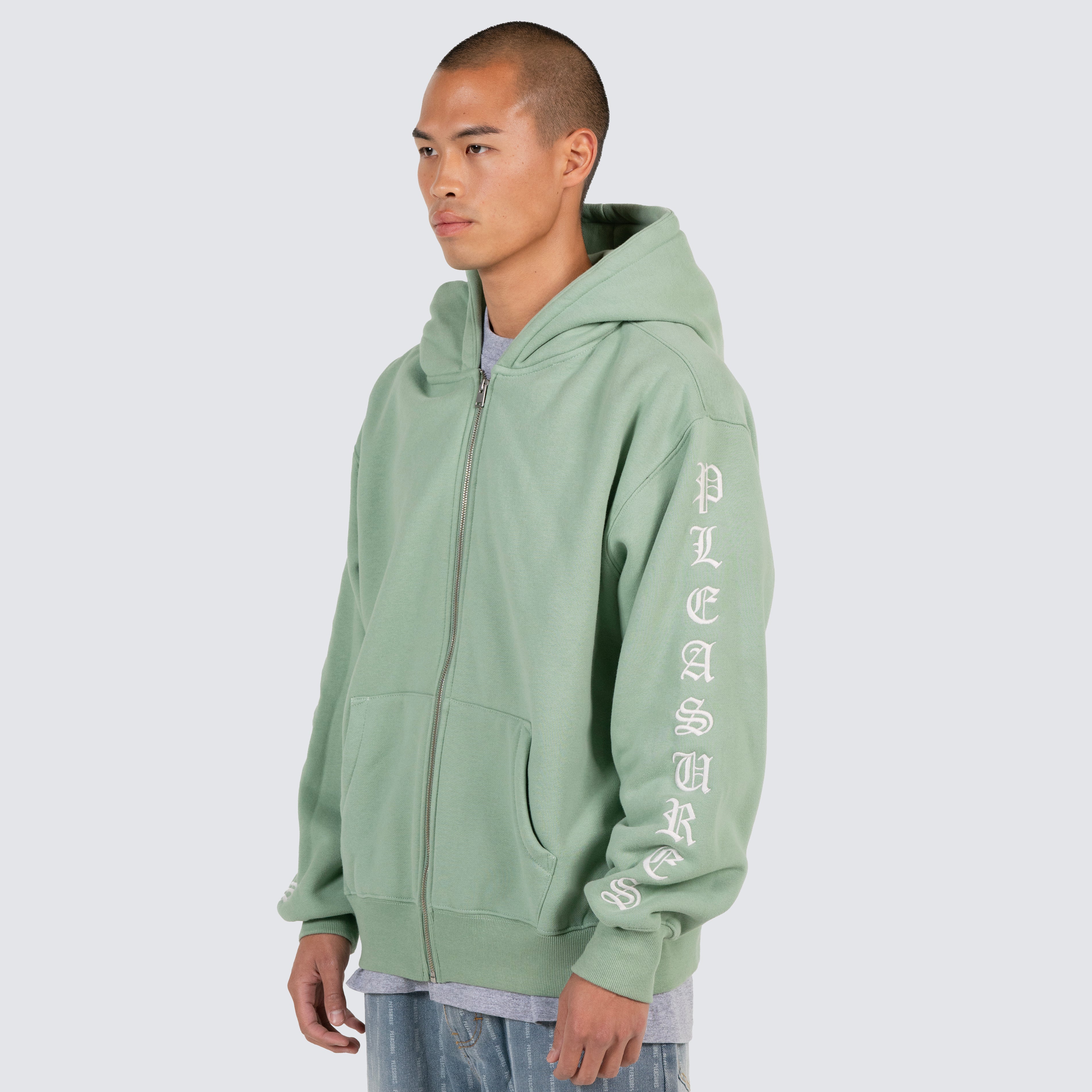 Pleasures hoodie online green