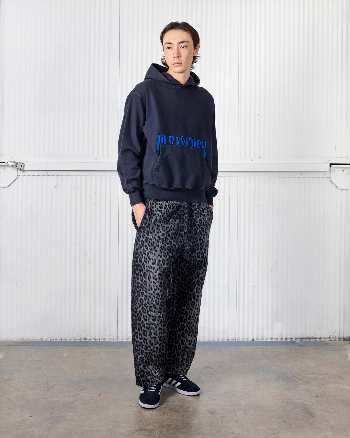 FUZZY LEOPARD SWEATPANTS