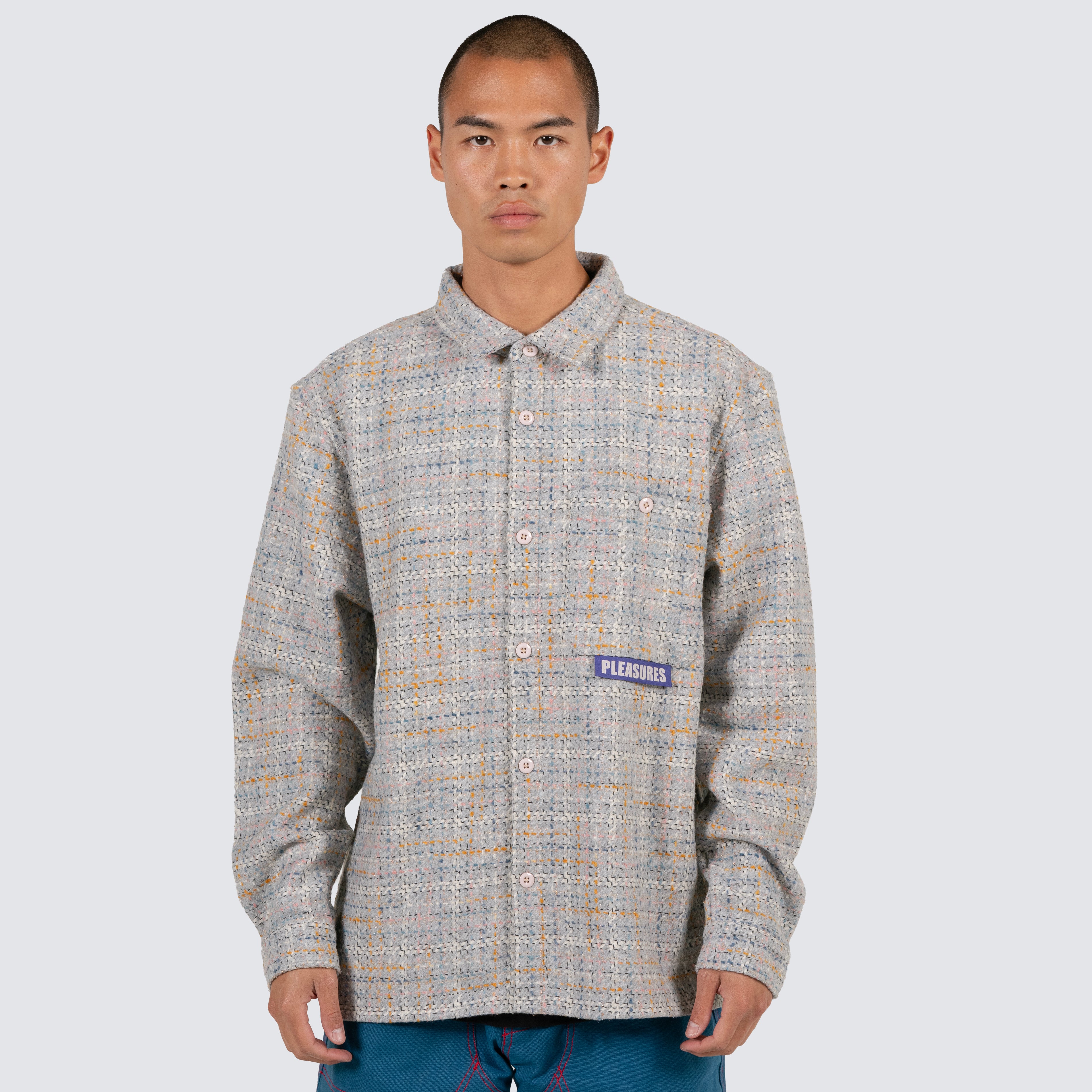 Pleasures garage hotsell shirt jacket