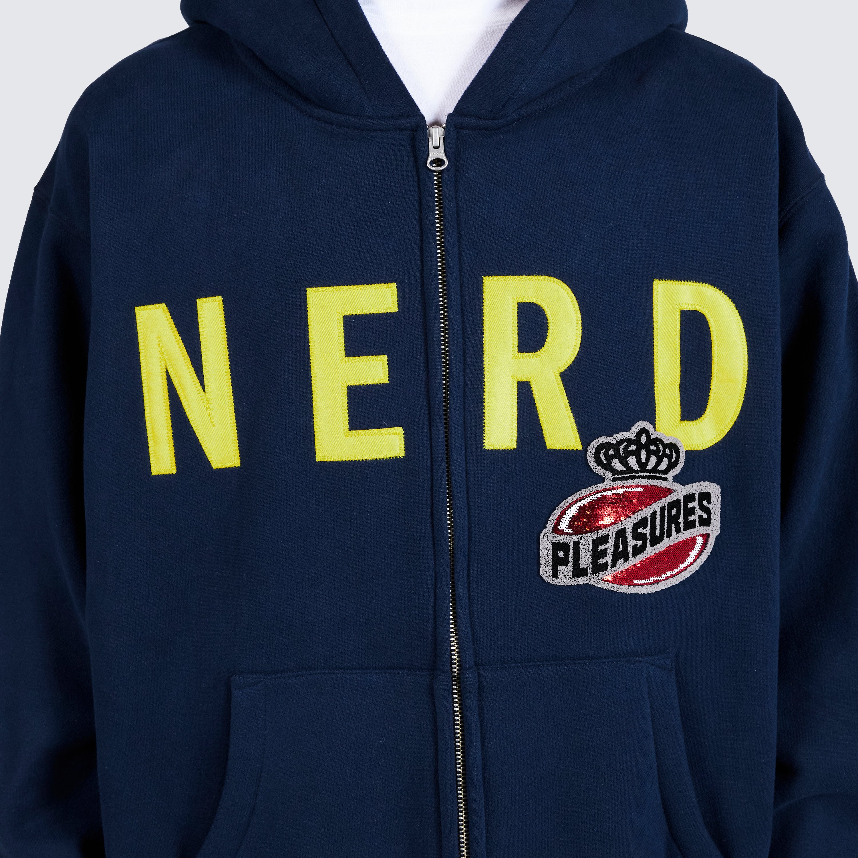 NERD ZIP UP HOODIE – PLEASURES