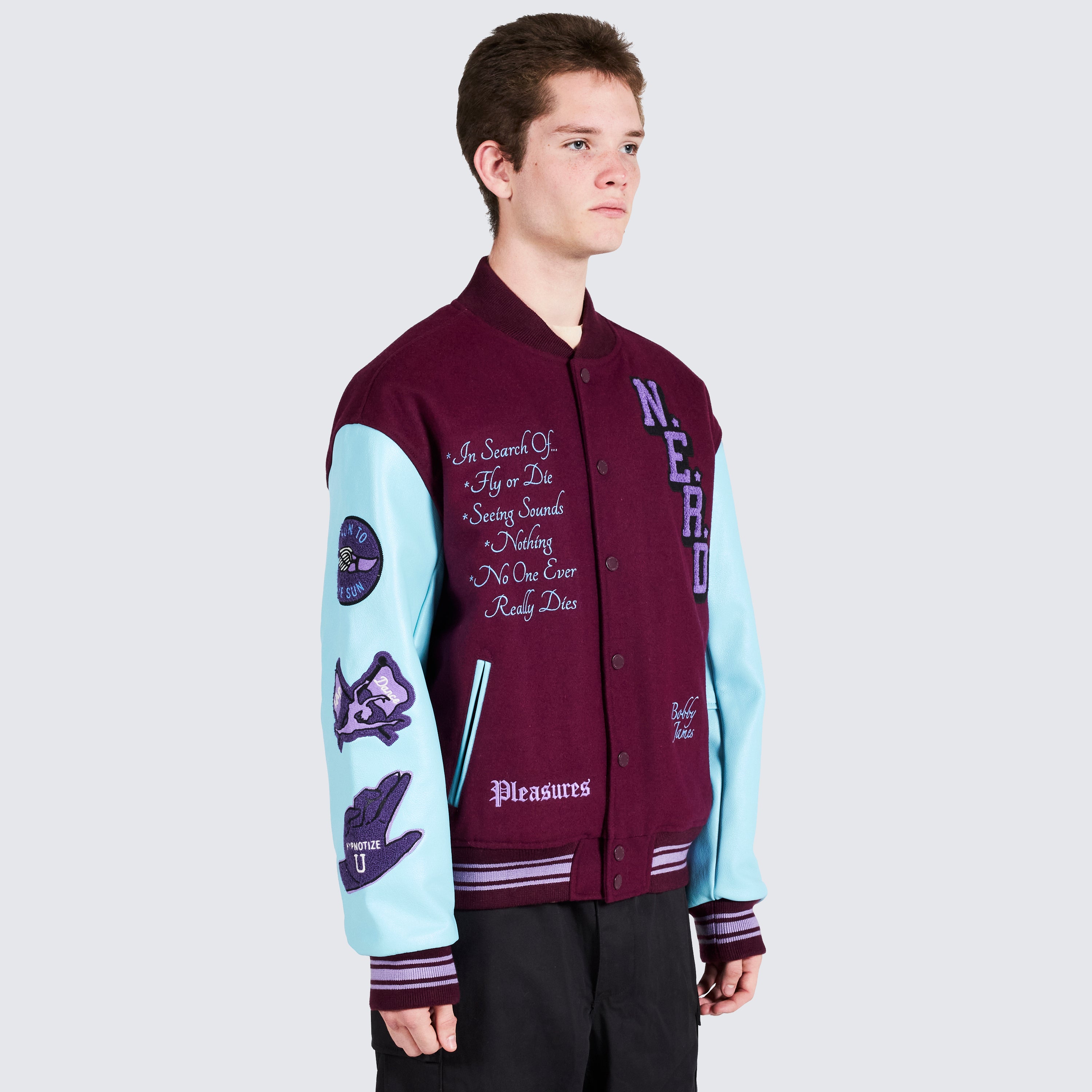 Purple Cropped Varsity Jacket | TALLY WEiJL Netherlands