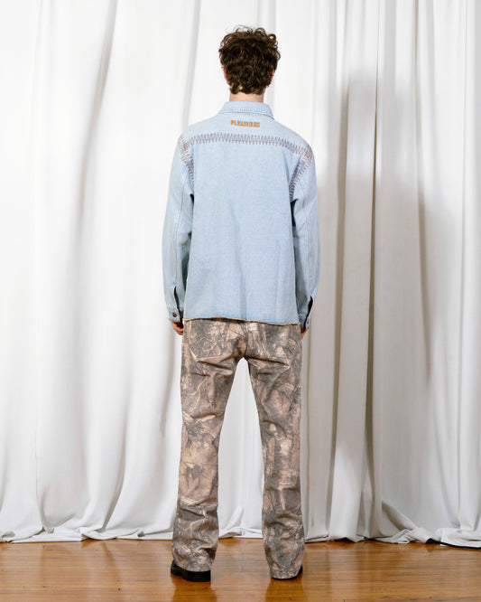 FORTRESS DENIM BUTTON UP