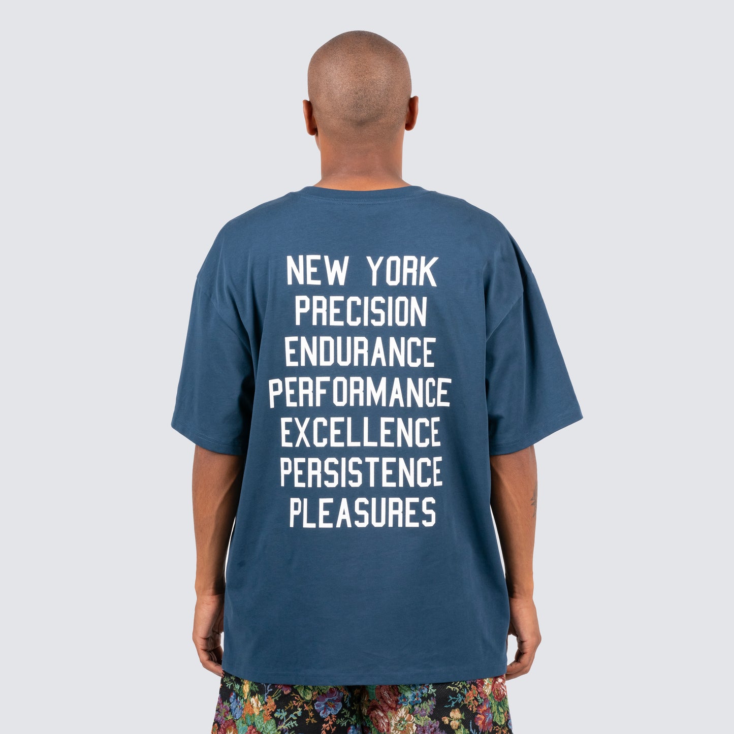 PLEASURES New York Yankees Navy Precision T-Shirt