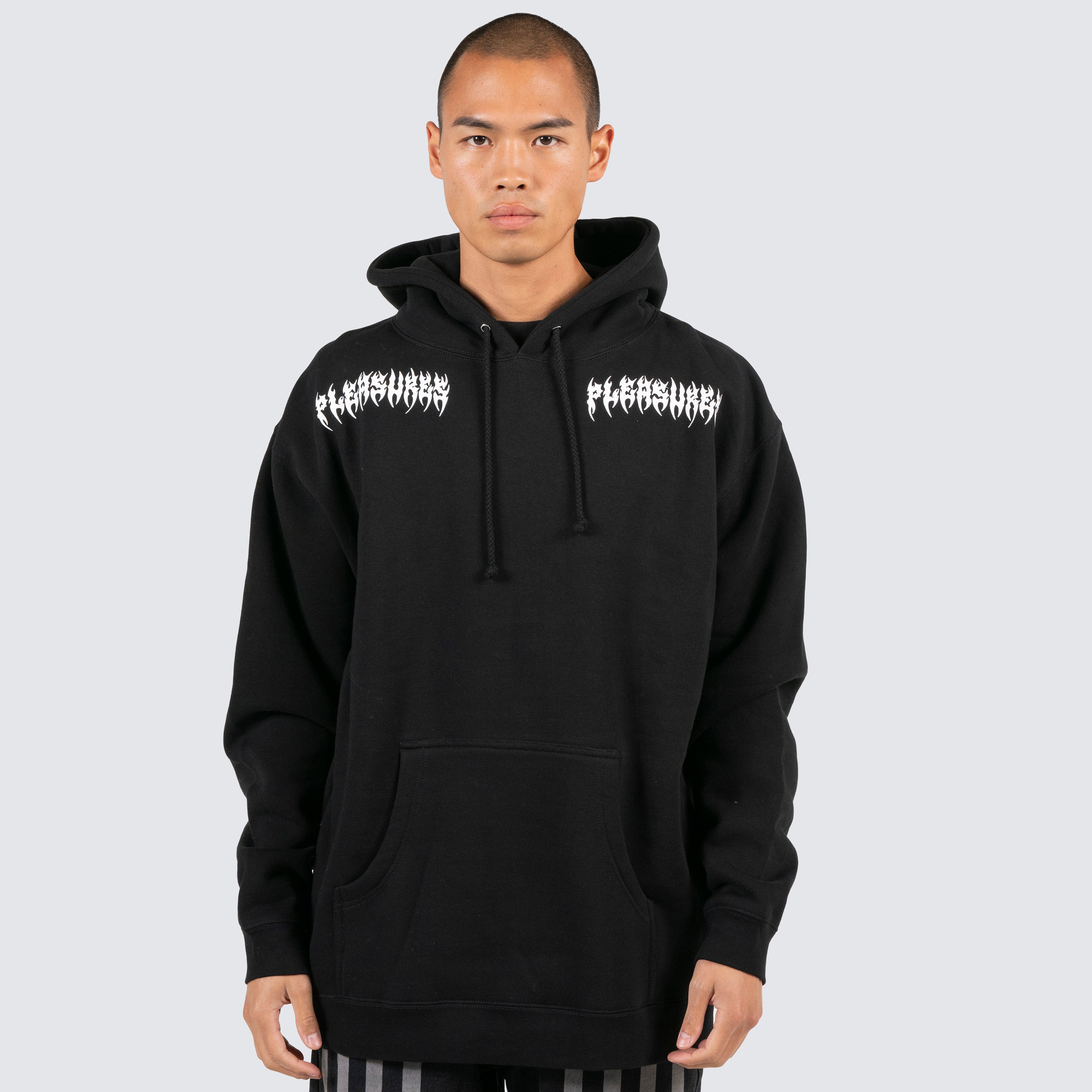 Black ripped outlet hoodie