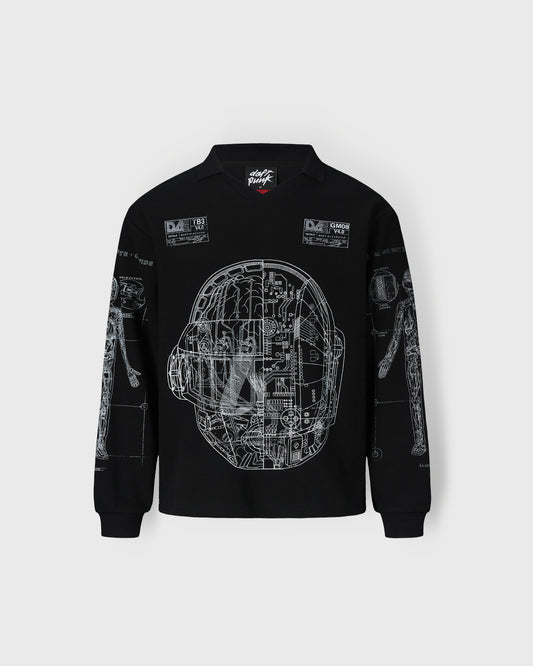 SCHEMATIC LONG SLEEVE POLO
