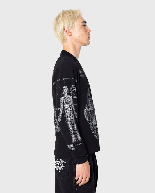 SCHEMATIC LONG SLEEVE POLO
