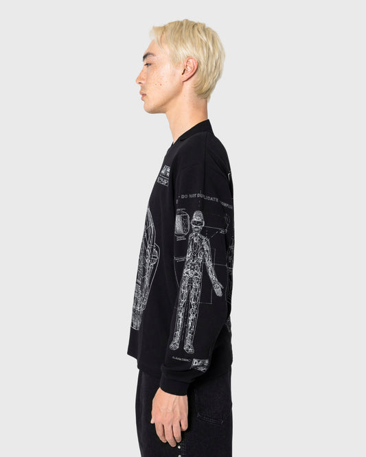 SCHEMATIC LONG SLEEVE POLO
