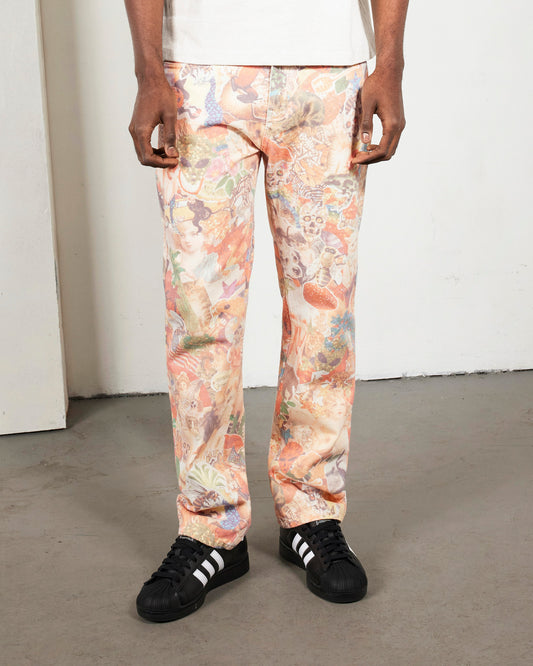 STICKERS STRAIGHT LEG JEANS