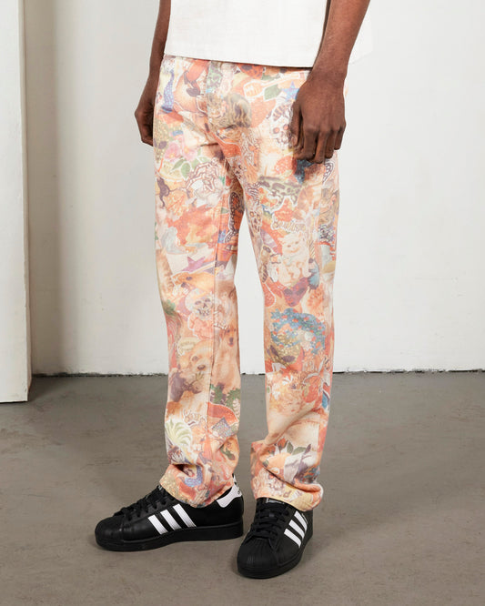 STICKERS STRAIGHT LEG JEANS