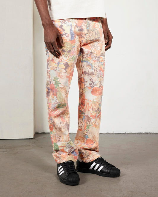 STICKERS STRAIGHT LEG JEANS