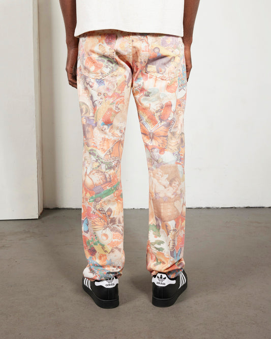 STICKERS STRAIGHT LEG JEANS