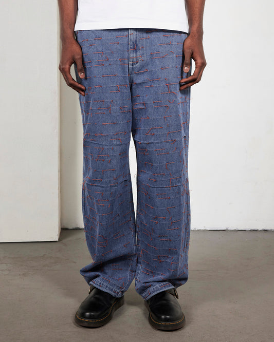STROKES DENIM PARACHUTE PANTS