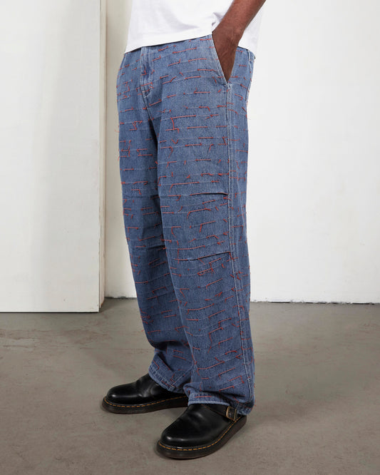 STROKES DENIM PARACHUTE PANTS