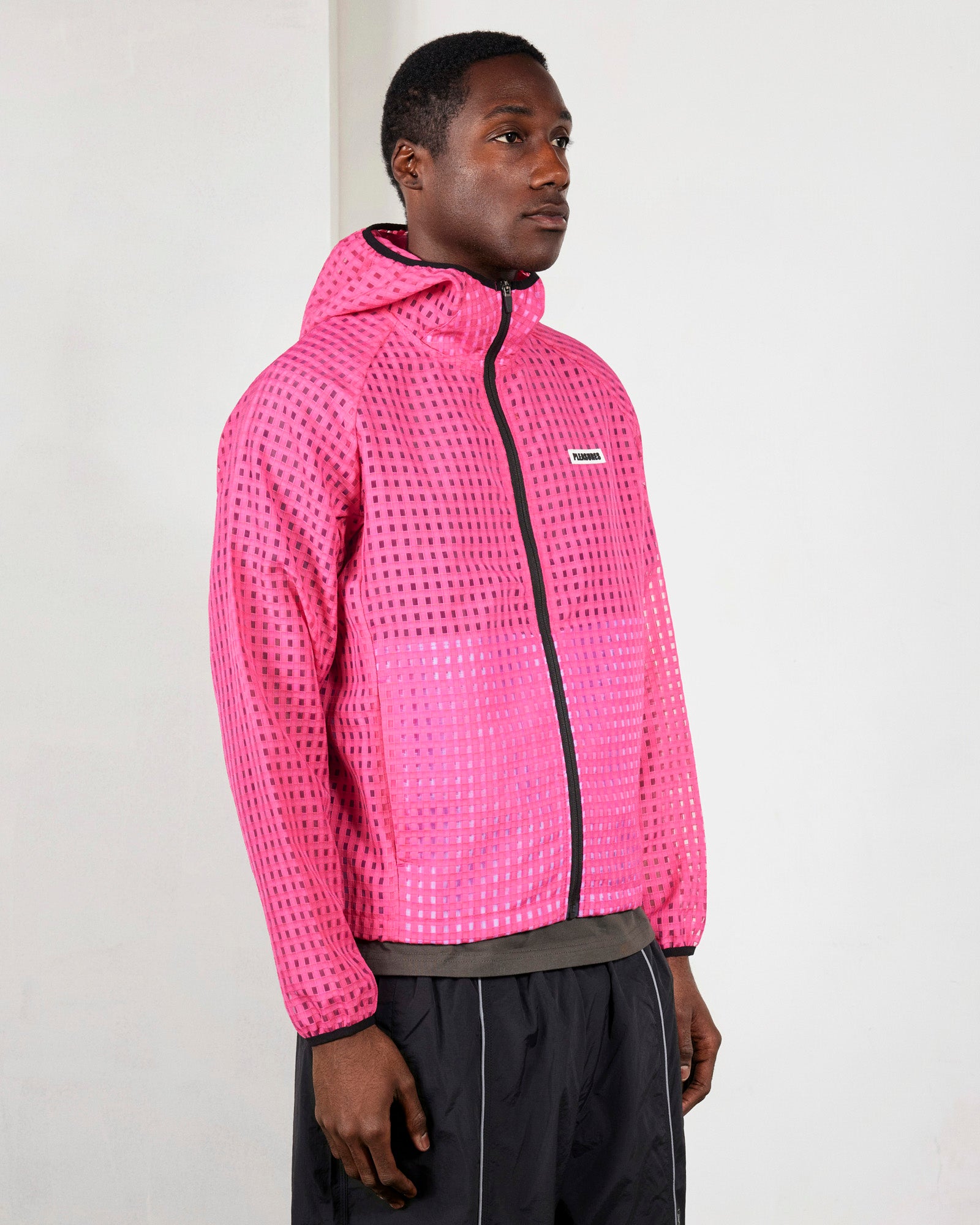 SYSTEM PLAID HOODED JACKET – PLEASURES