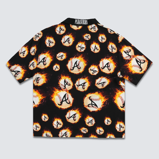 FIREBALL BUTTON DOWN - BRAVES