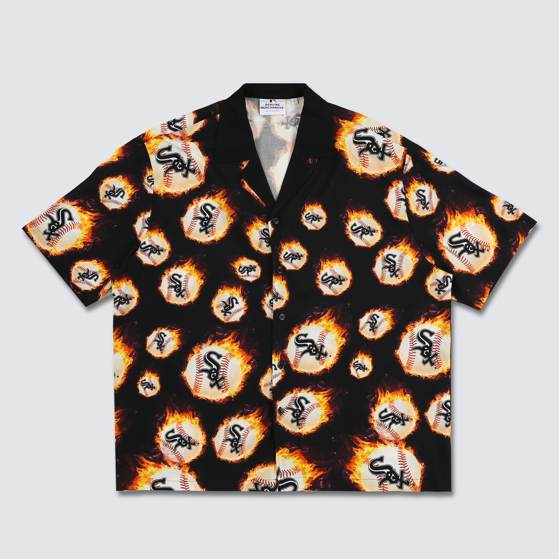 FIREBALL BUTTON DOWN - WHITE SOX – PLEASURES