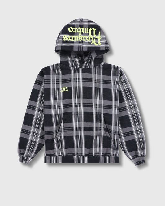 SPINE PLAID HOODIE