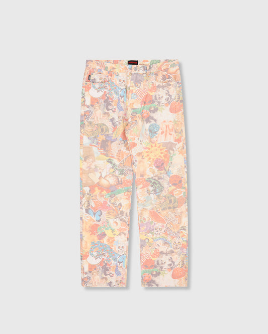 STICKERS STRAIGHT LEG JEANS