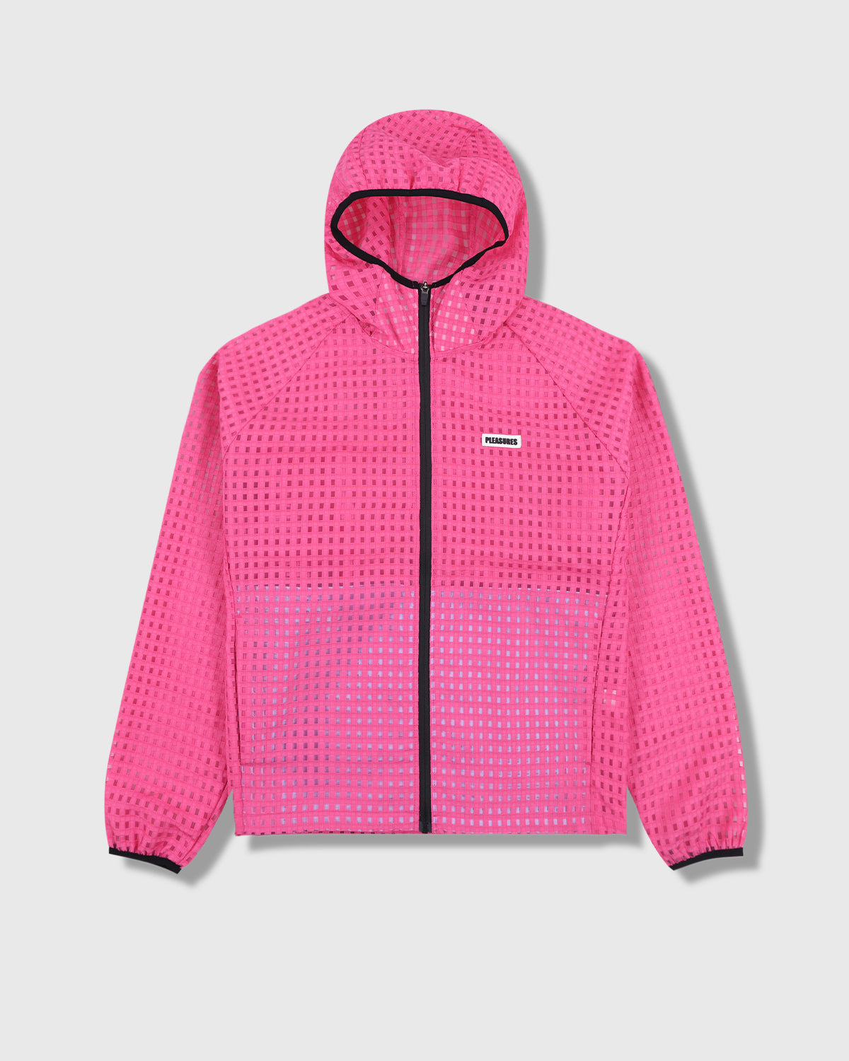 SYSTEM PLAID HOODED JACKET