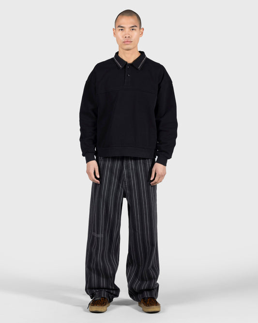 STRIPE FORMULA BAGGY PANTS