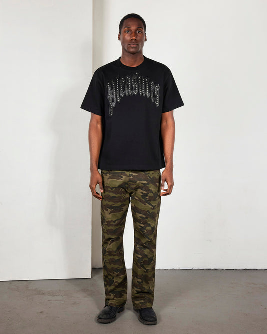 TWITCH STUDDED CREWNECK