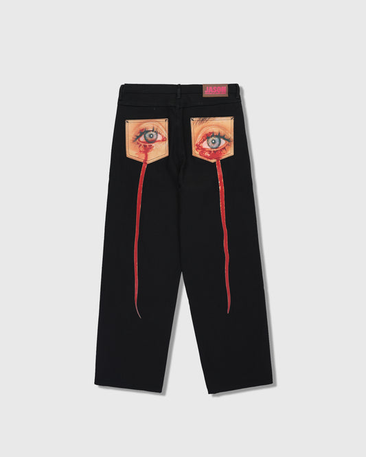 TEAR FORMULA BAGGY JEANS