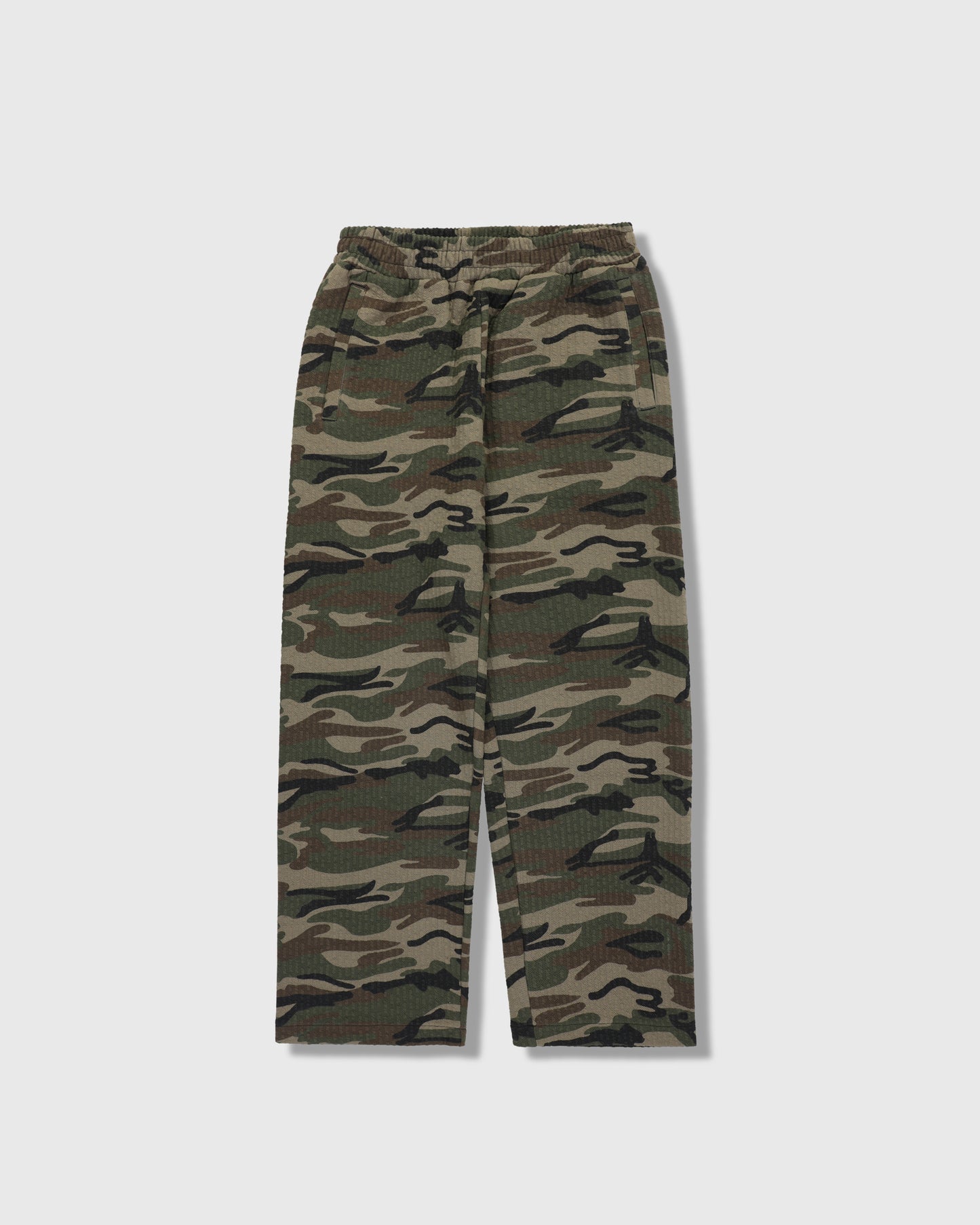TEXTURED CAMO DESIRE SWEATPANTS