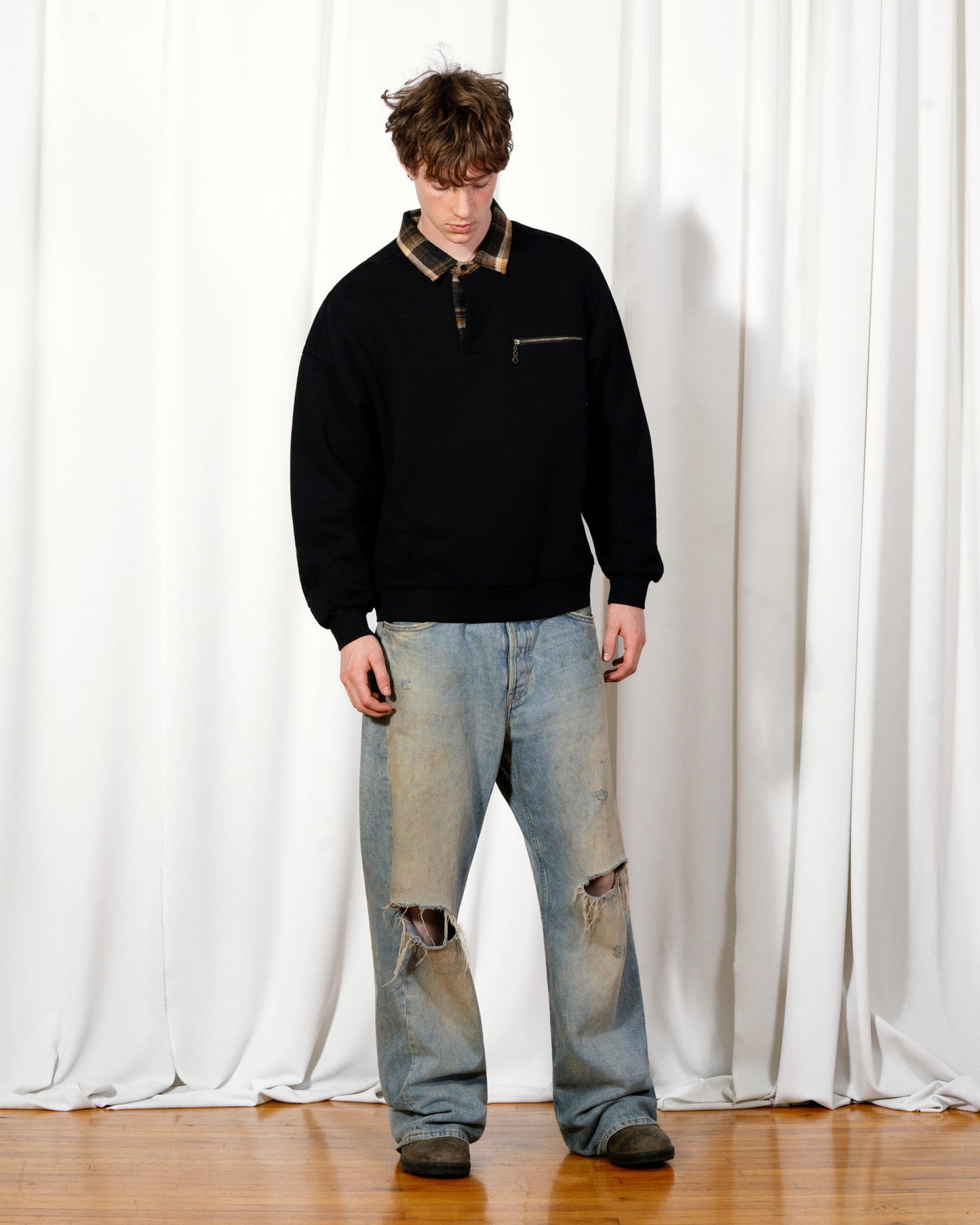 TOWN POLO SWEATSHIRT