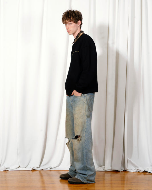 TOWN POLO SWEATSHIRT