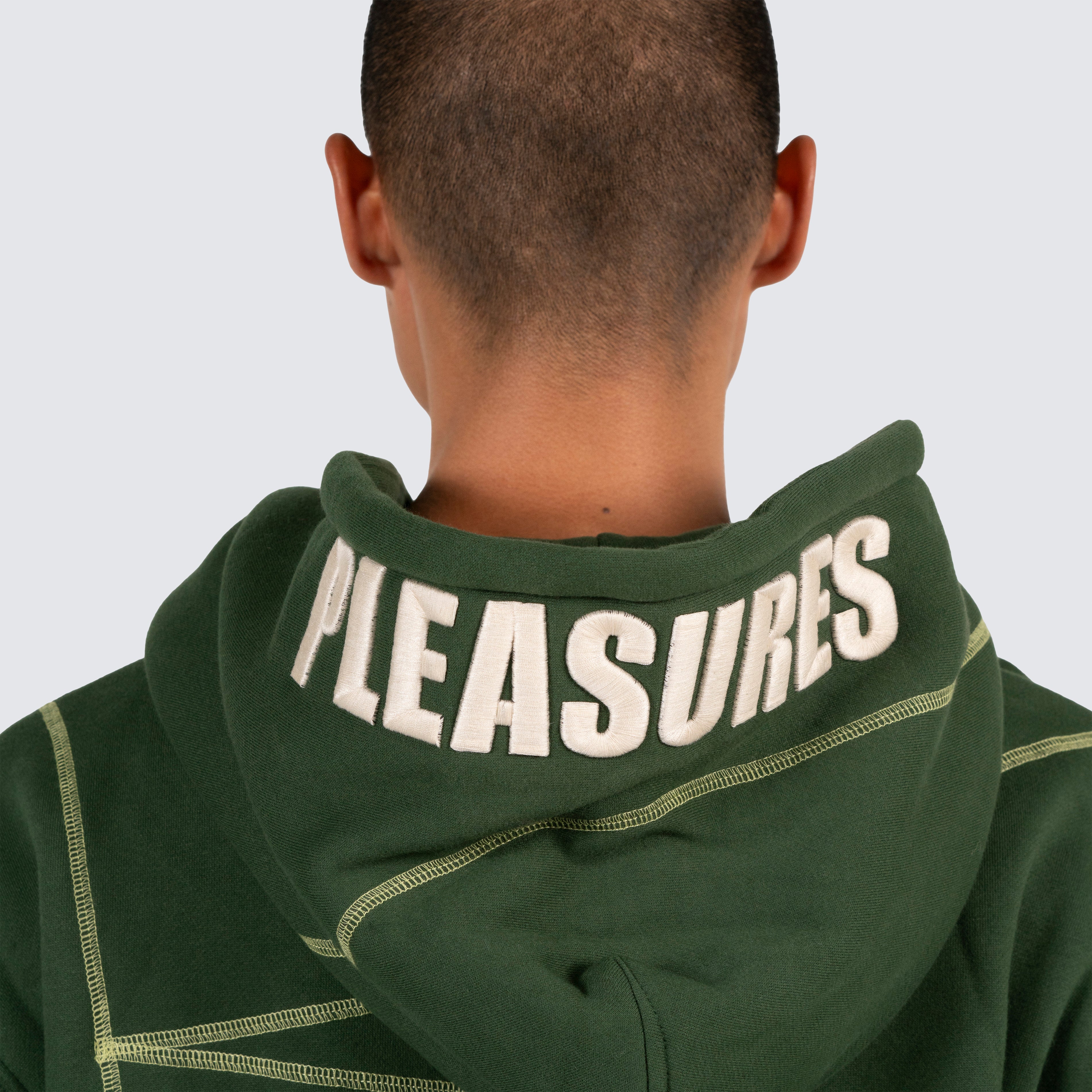 Pleasures hotsell hoodie green